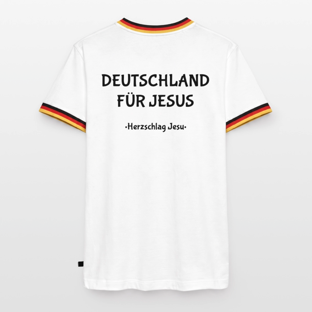 Deutschland T-Shirt - Deutschland für Jesus - Weiß/Dreifarbig
