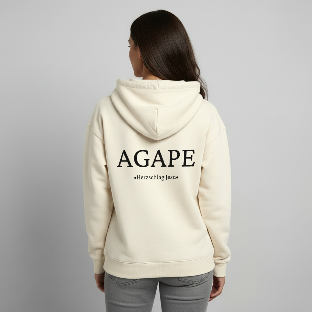 Premium Oversized Hoodie  - Agape - Natur