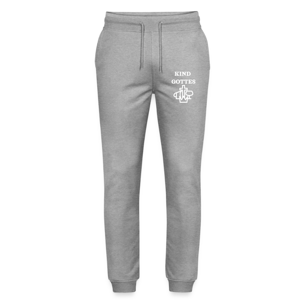 Premium Bio Jogginghose Mover - Kind Gottes Design - Grau meliert