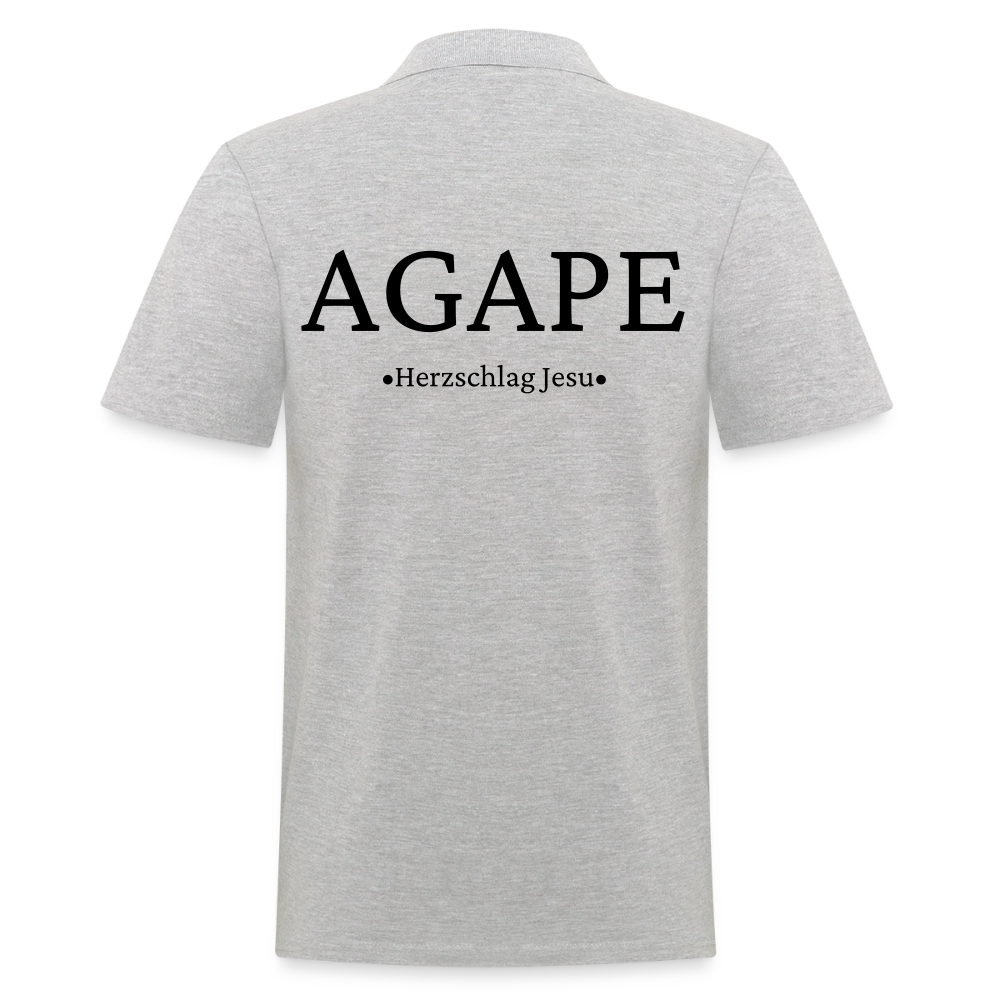 Männer Poloshirt - Agape - Grau meliert