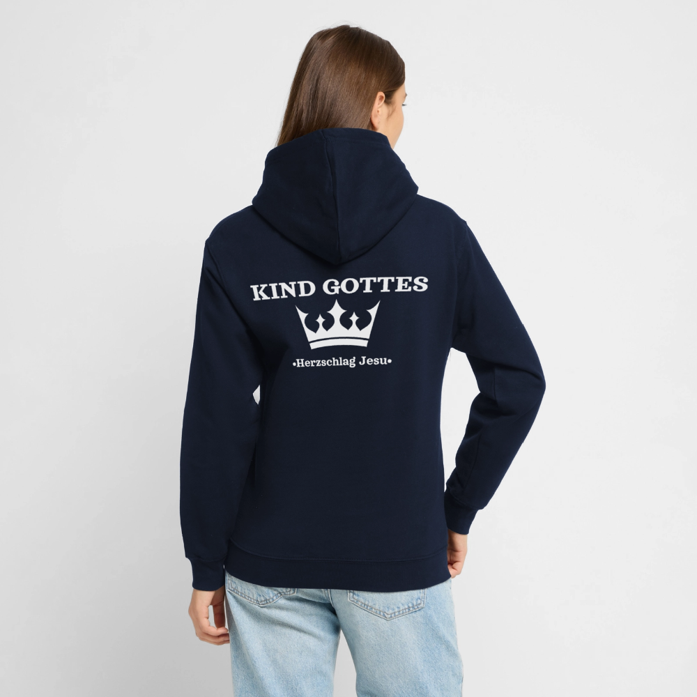 Hoodie - Kind Gottes - mit Krone - Navy