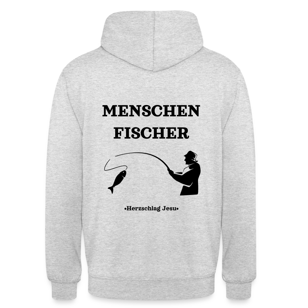 Hoodie - Menschen Fischer - Hellgrau meliert