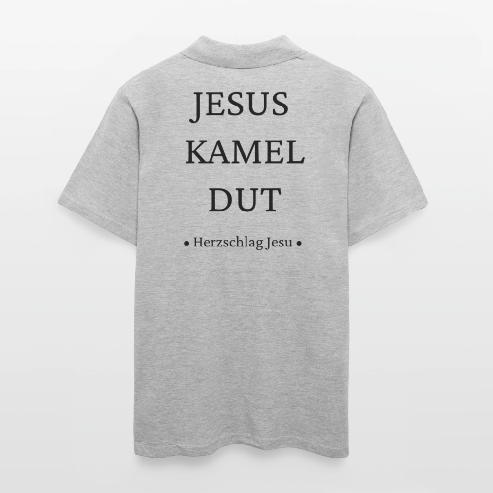 Männer Poloshirt - Jesus Kamel Dut - Romenes - Grau meliert