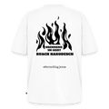 Premium Oversized Bio T-Shirt - Brennend im Geist Ruach Hakodesch - Weiß