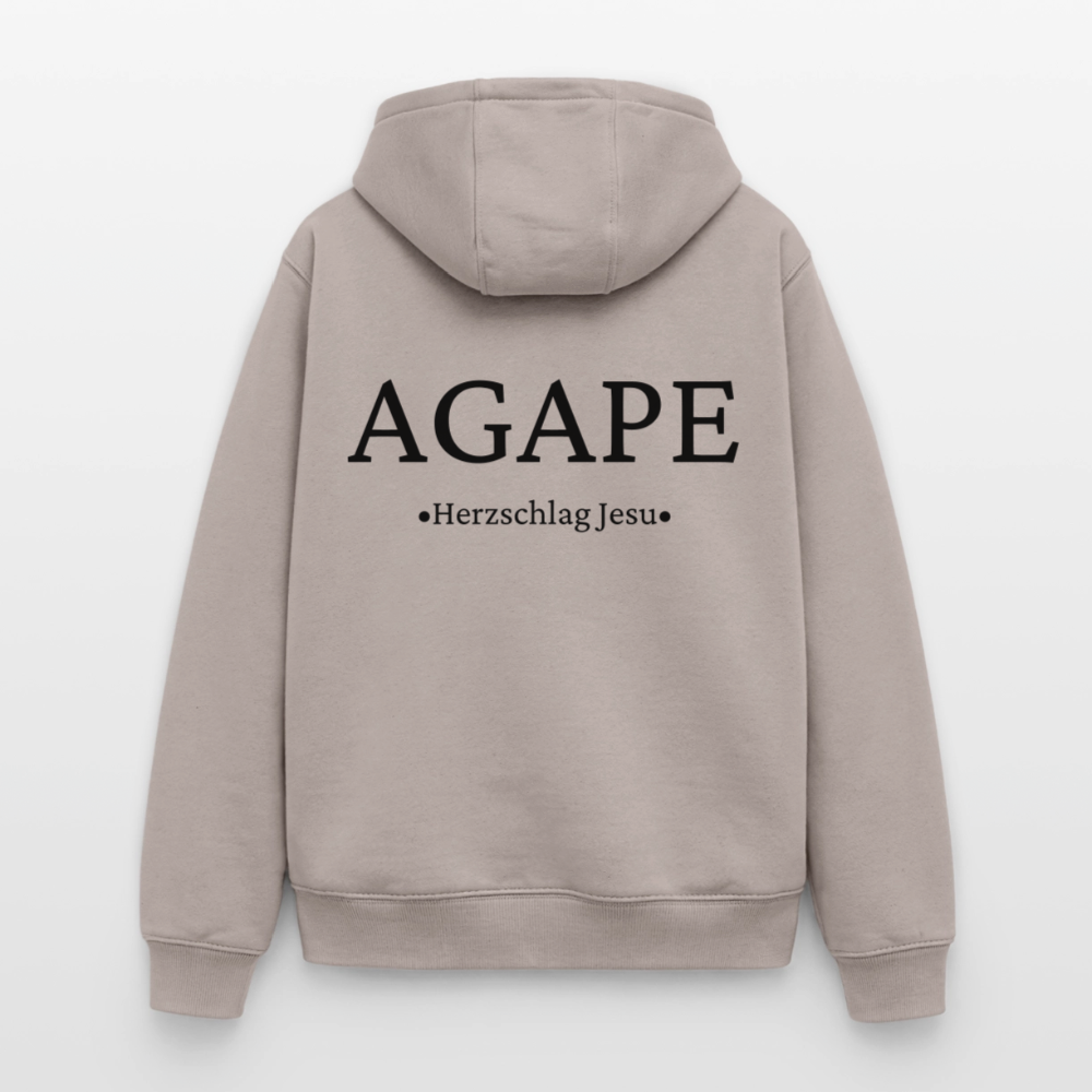 Oversized Heavyweight Kapuzenjacke - Agape - Taupe
