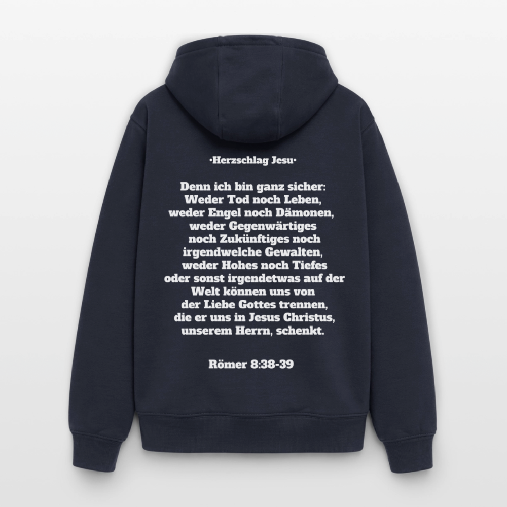 Oversized Heavyweight Kapuzenjacke - Römer 8:38-39 - Navy