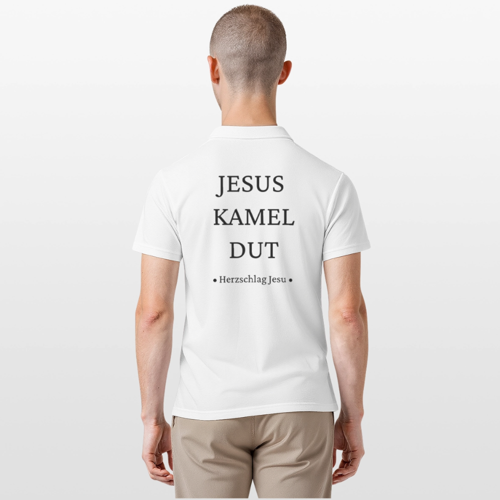 Männer Poloshirt - Jesus Kamel Dut - Romenes - Weiß