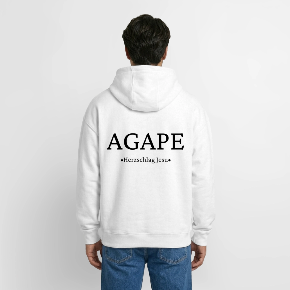 Oversized Heavyweight Kapuzenjacke - Agape - Weiß