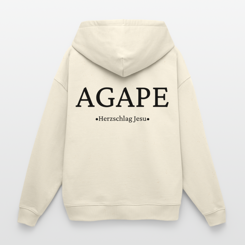 Premium Oversized Hoodie  - Agape - Natur