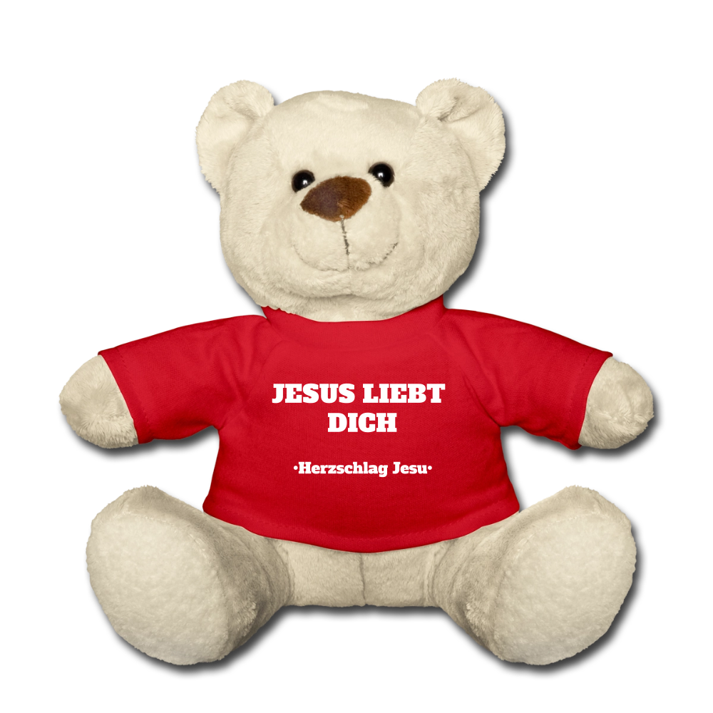 Teddy - Jesus liebt dich - Rot