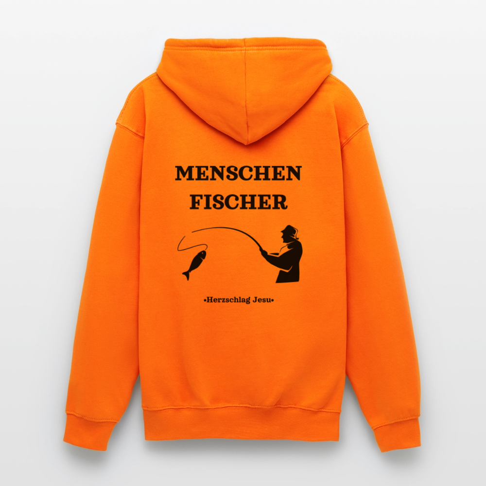 Hoodie - Menschen Fischer - Orange