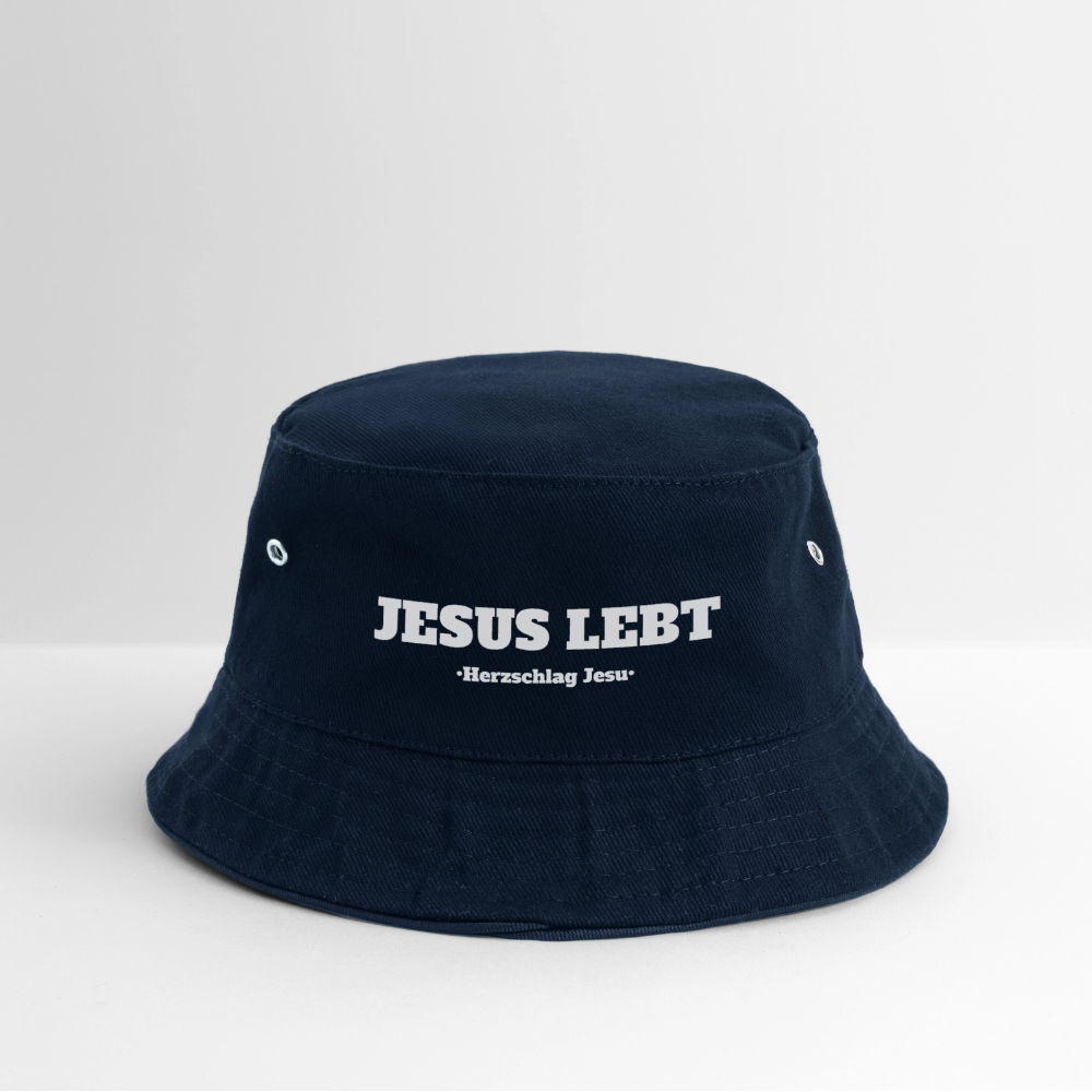 Bucket Hat - Jesus Lebt - Navy