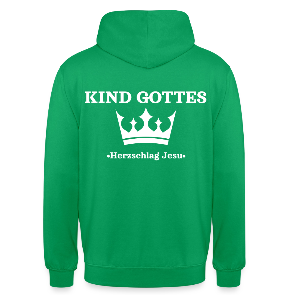 Hoodie - Kind Gottes - mit Krone - Kelly Green