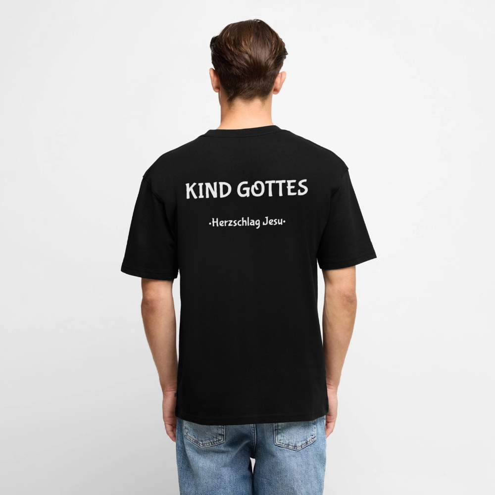 Premium Oversized Bio T-Shirt - Kind Gottes - Schwarz
