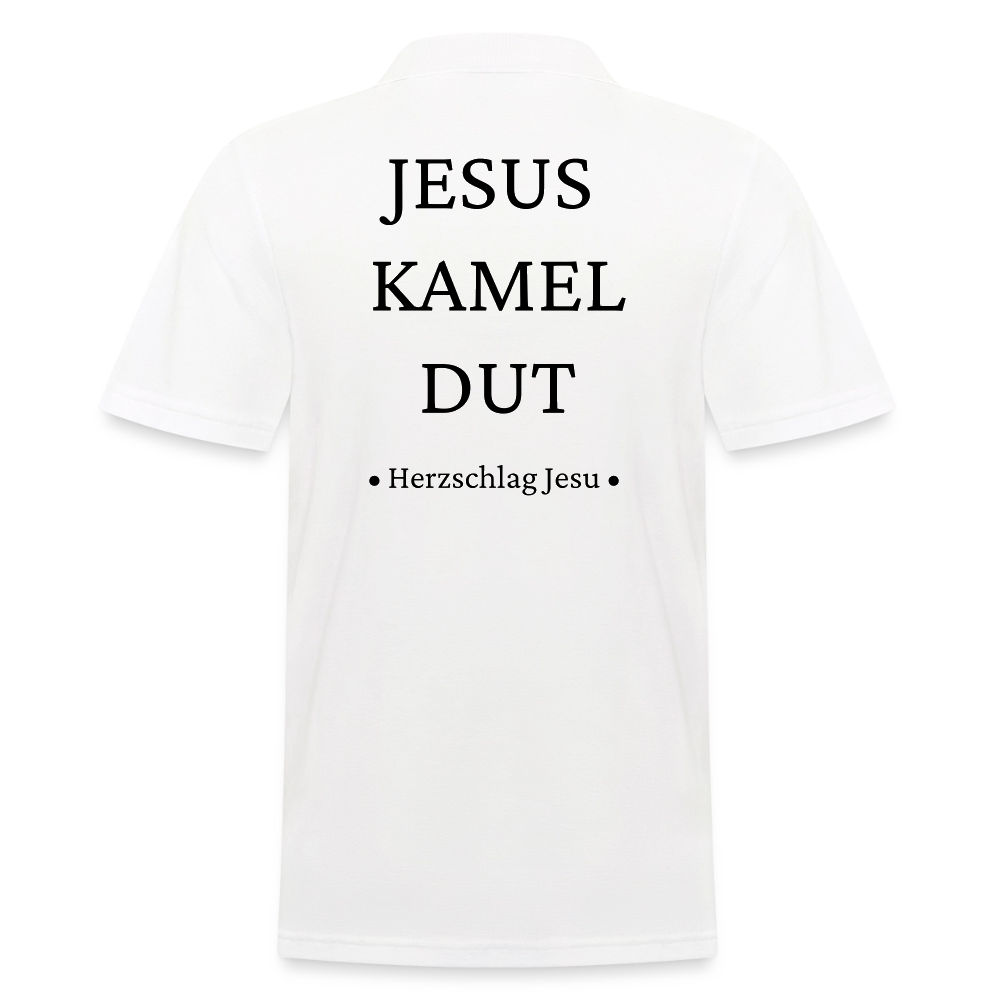 Männer Poloshirt - Jesus Kamel Dut - Romenes - Weiß