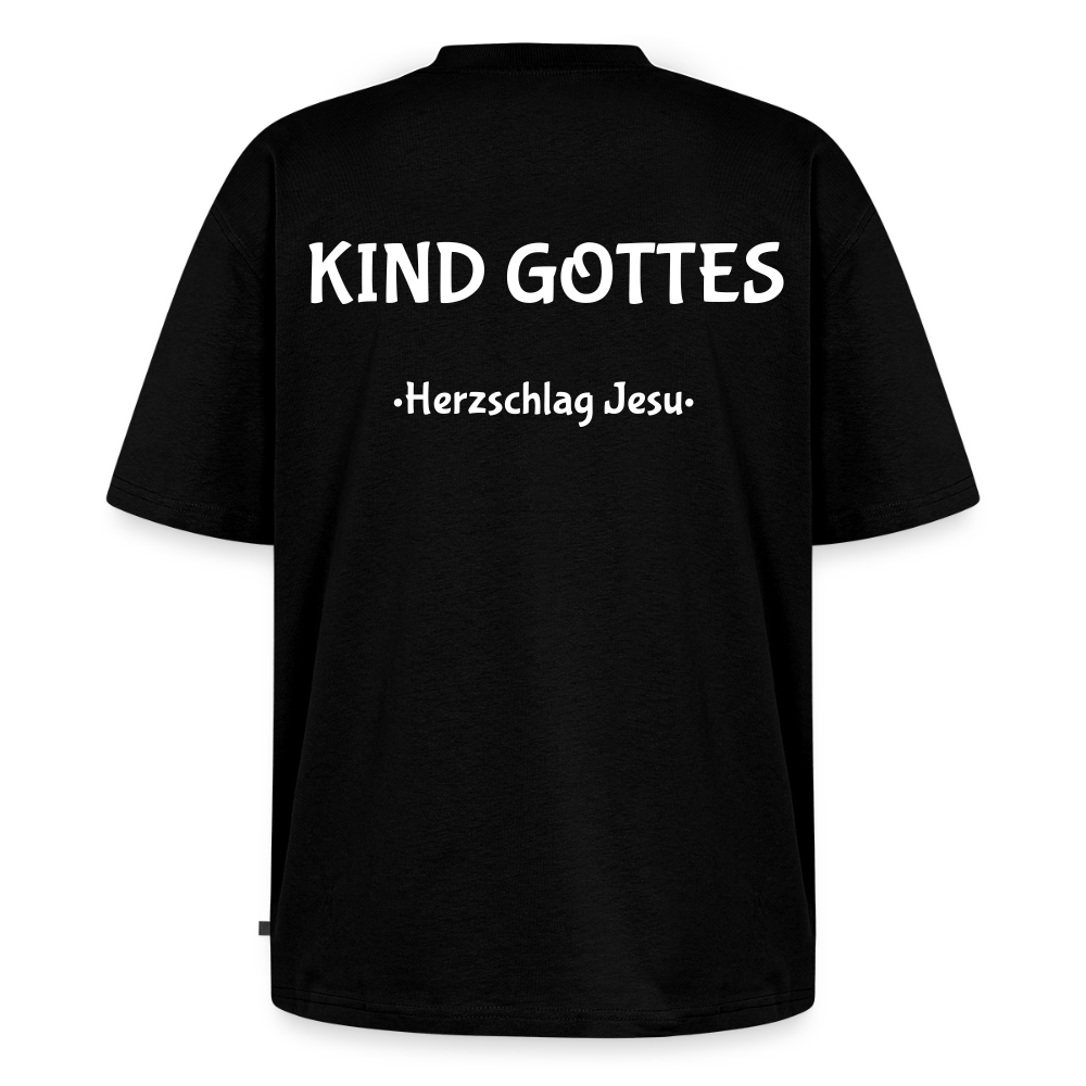 Premium Oversized Bio T-Shirt - Kind Gottes - Schwarz