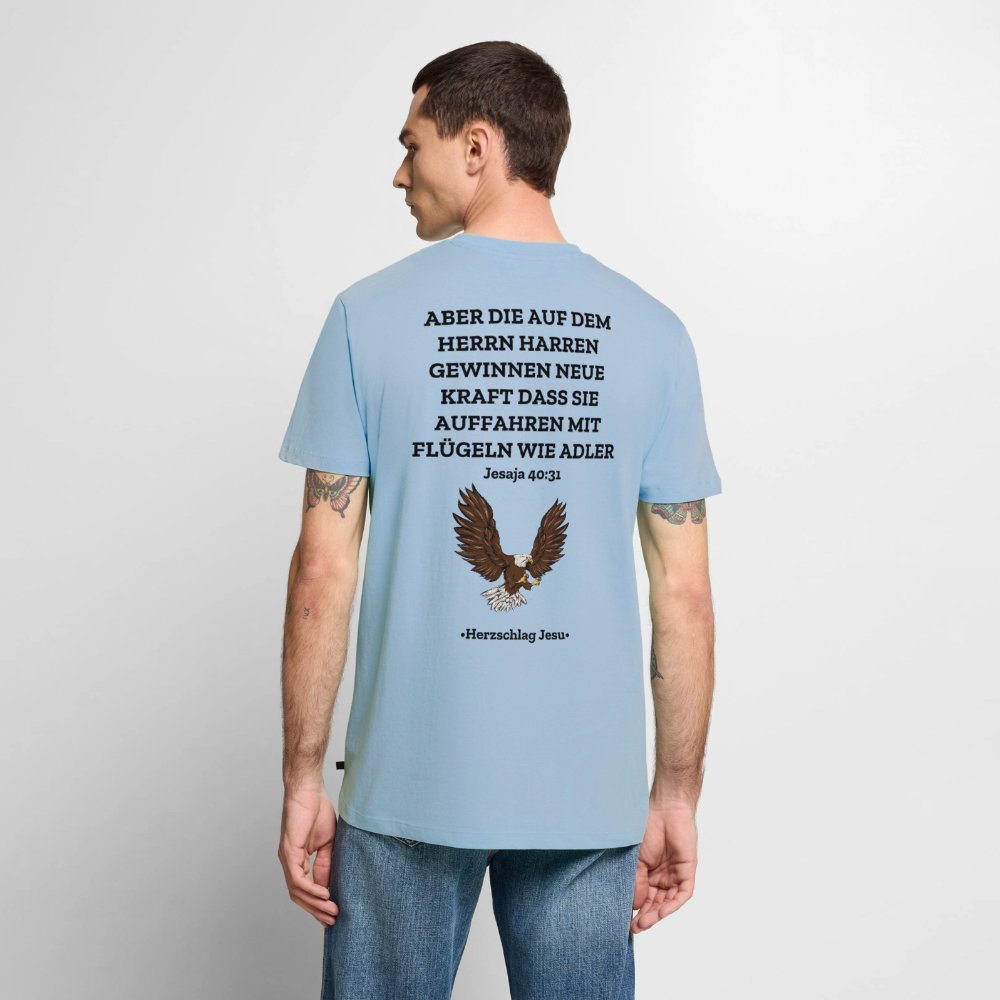 Männer Premium T-Shirt - Jesaja 40:31 - Hellblau
