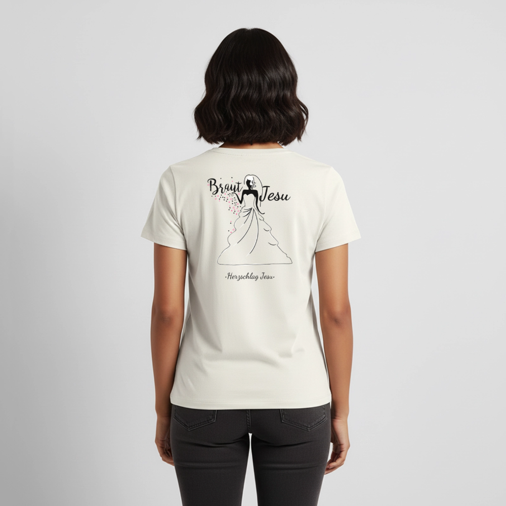 Frauen Premium T-Shirt - Braut Jesu - Naturweiß