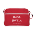 Retro Tasche - Jesus Jiwela - Romenes - Rot/Weiß