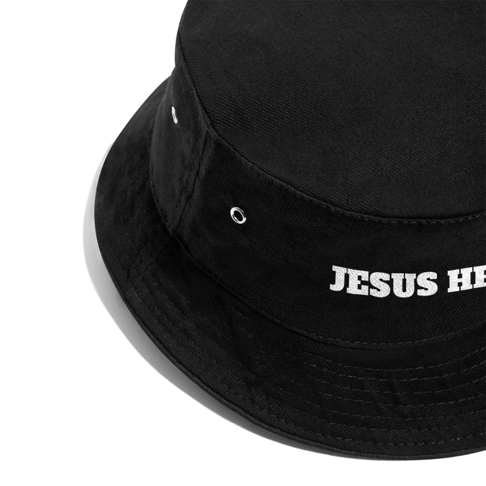 Bucket Hat - Jesus Heilt - Schwarz