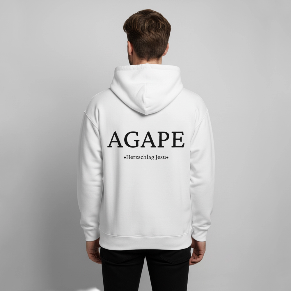 Premium Oversized Hoodie  - Agape - Weiß