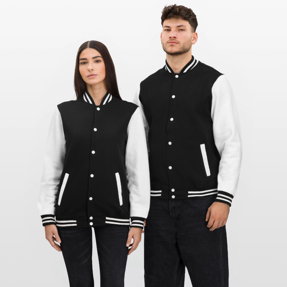 College-Sweatjacke - Kind Gottes - Schwarz/Weiß