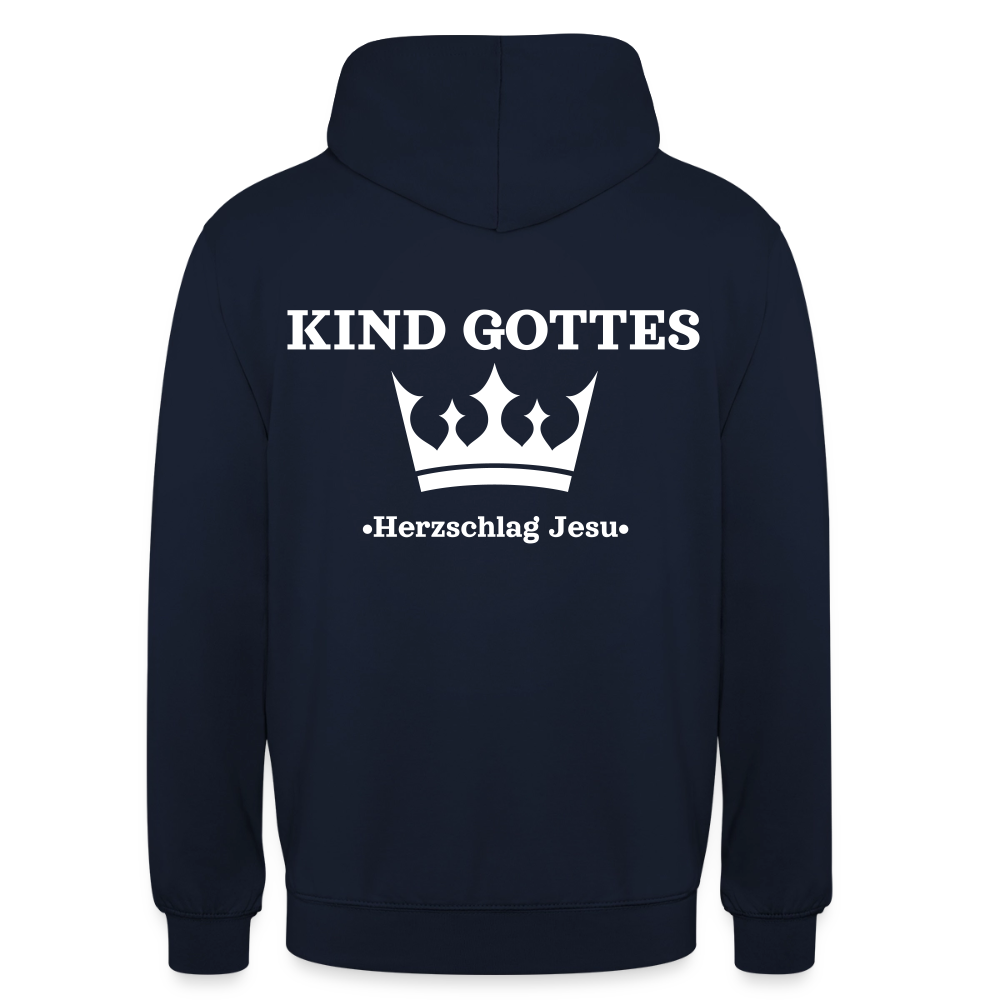 Hoodie - Kind Gottes - mit Krone - Navy