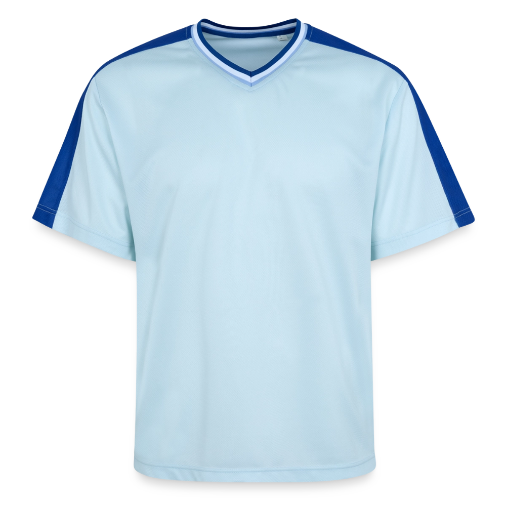 Football T-Shirt - Halloween Jesus Liebt dich Design - Hellblau/Dunkelblau
