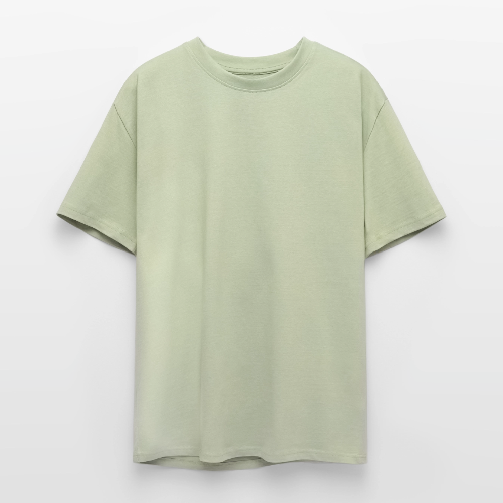 Oversized Heavyweight Unisex T-Shirt - Psalm 37:5 - Leichtes Salbeigrün 