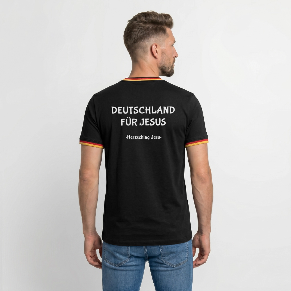 Deutschland - T-Shirt - Deutschland für Jesus - Schwarz/Dreifarbig