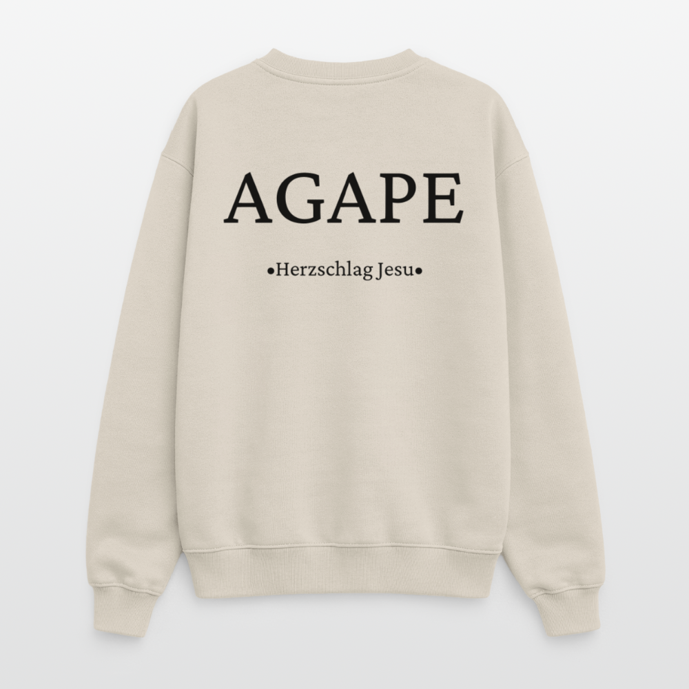 Oversized Heavyweight Sweatshirt - Agape - Beige
