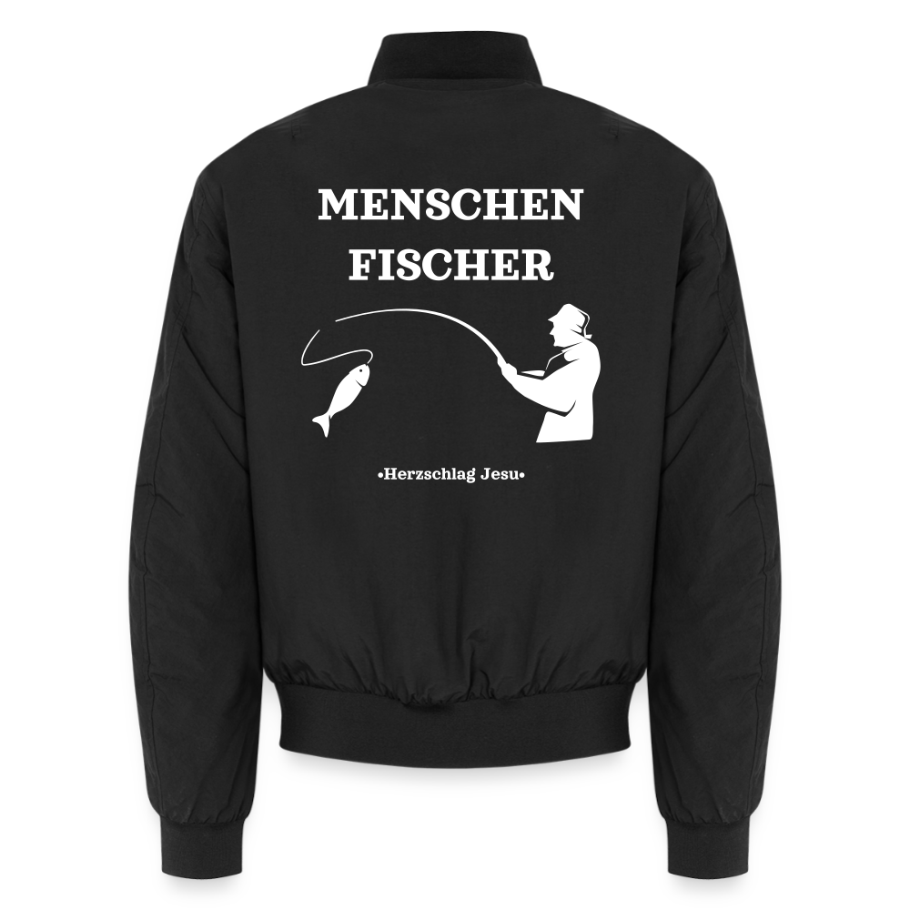 Bomberjacke - Menschen Fischer - Schwarz