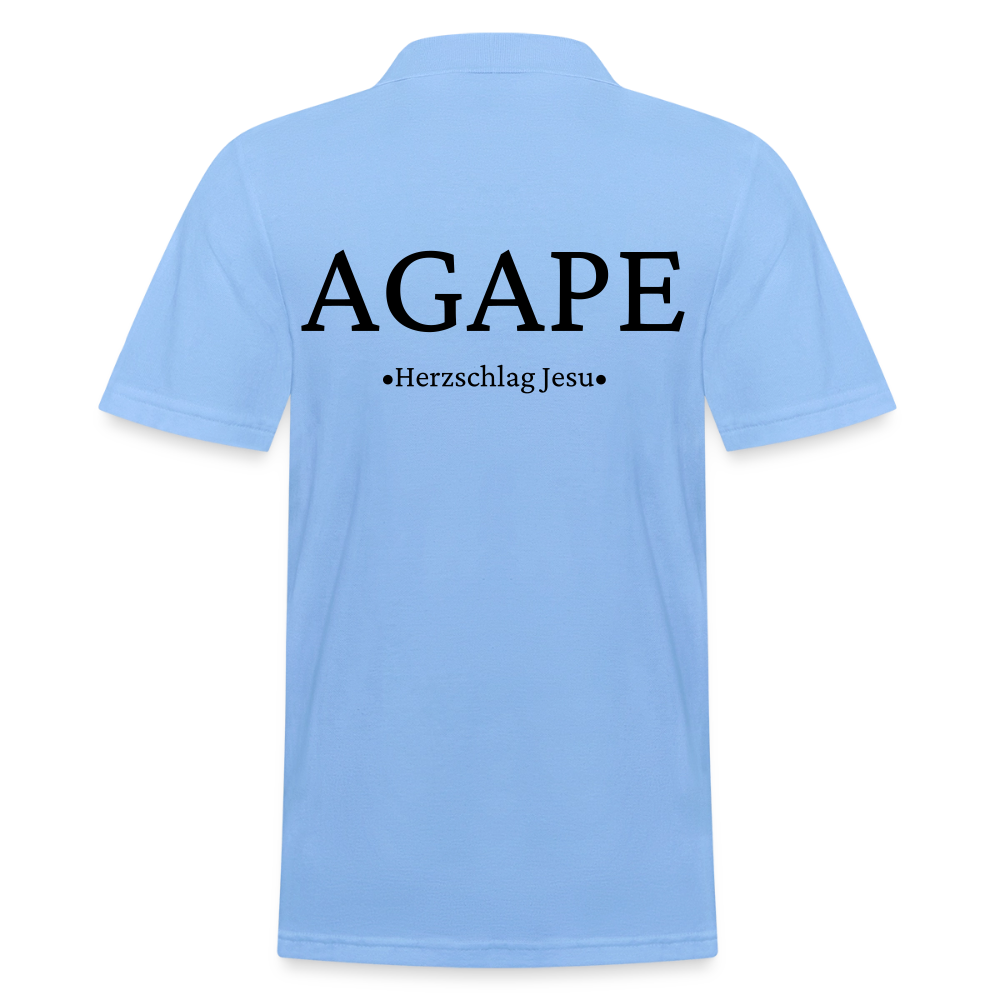 Männer Poloshirt - Agape - Himmelblau