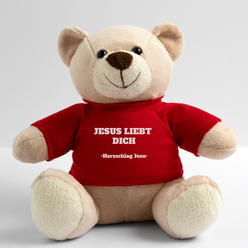 Teddy - Jesus liebt dich - Rot