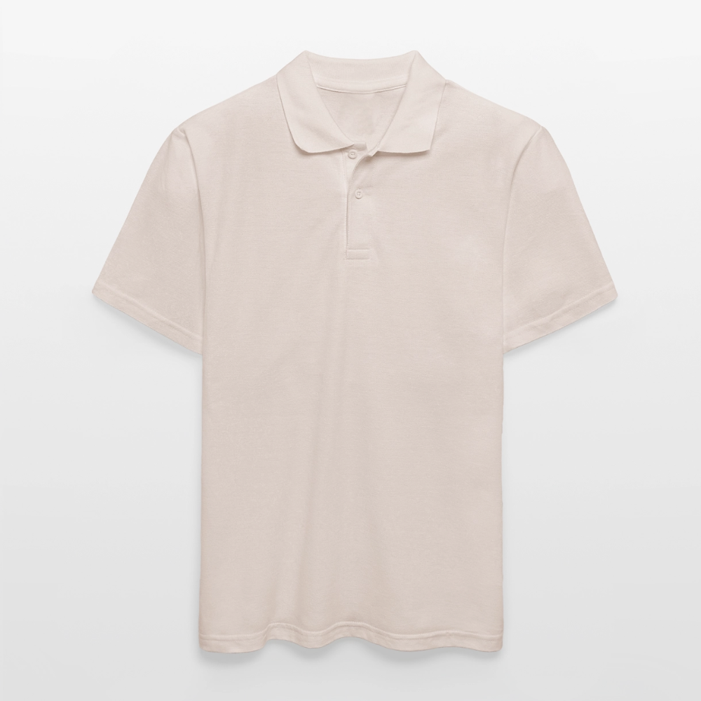 Männer Poloshirt - Jesus liebt dich - Beige