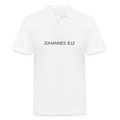 Männer Poloshirt -  Johannes 8:12 - Weiß