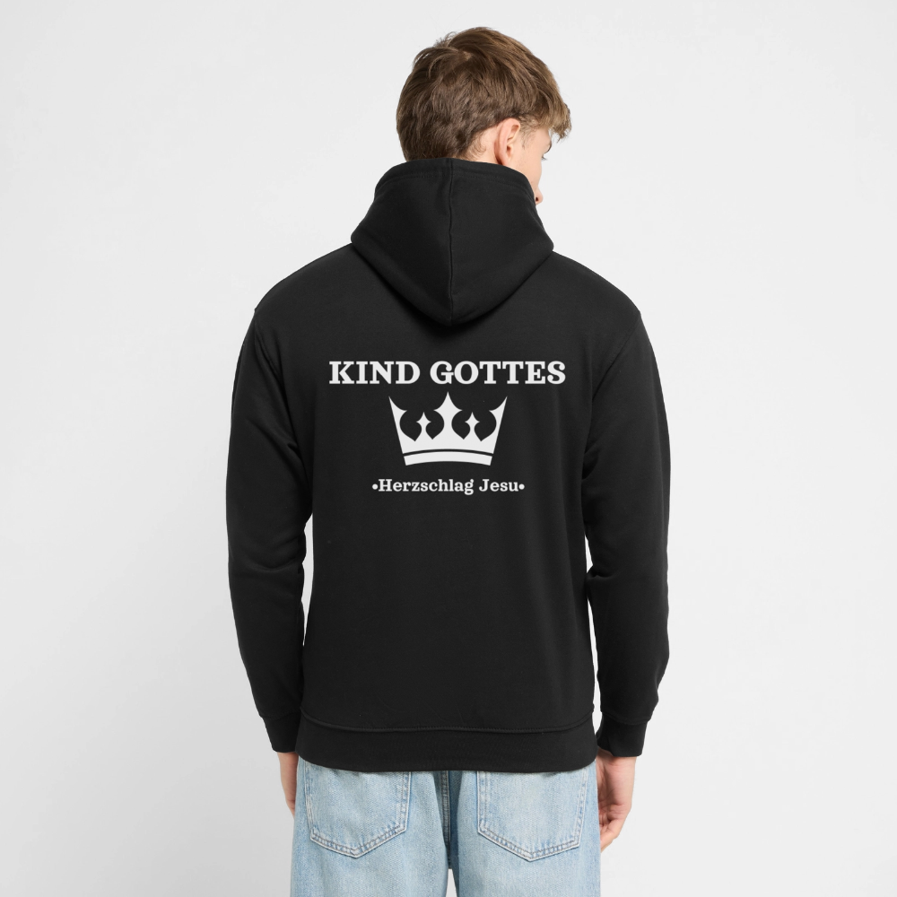 Hoodie - Kind Gottes - mit Krone - Schwarz