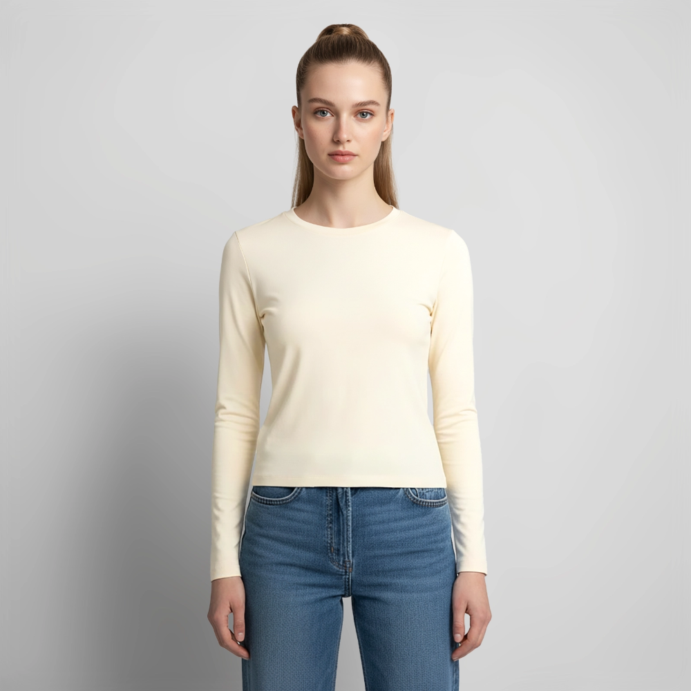 Frauen Langarmshirt - Kind Gottes - Creme