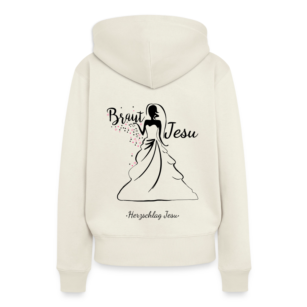 Frauen Premium Hoodie -  Braut Jesu - Naturweiß
