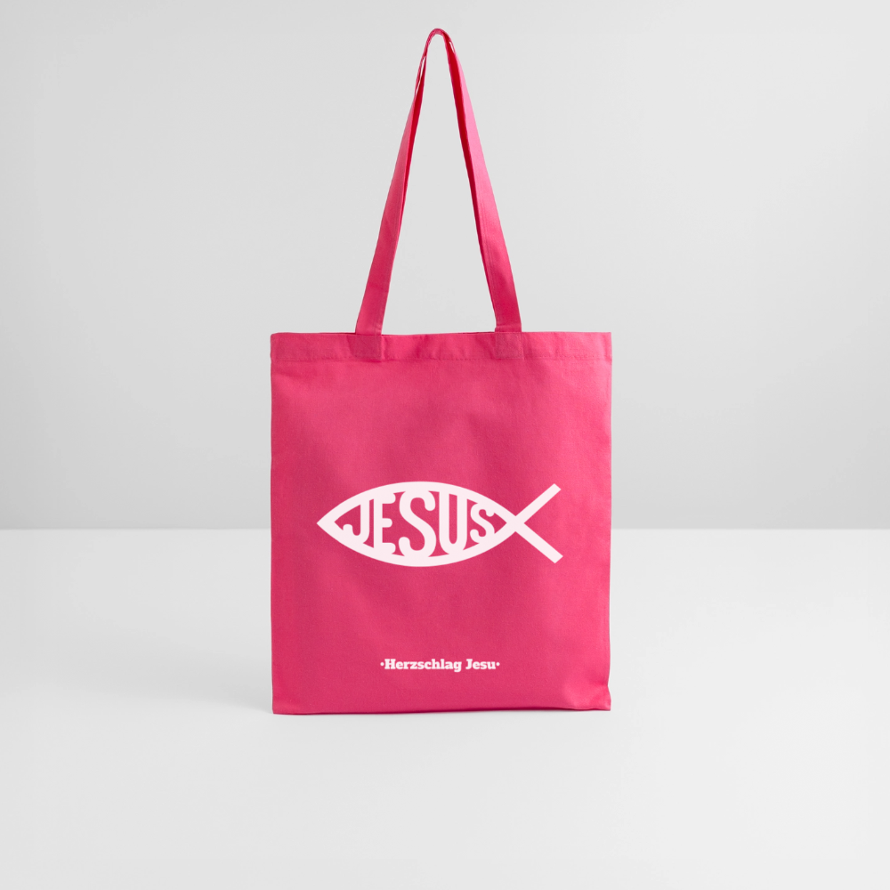 Stoffbeutel - Jesus Fisch Design - Azalea