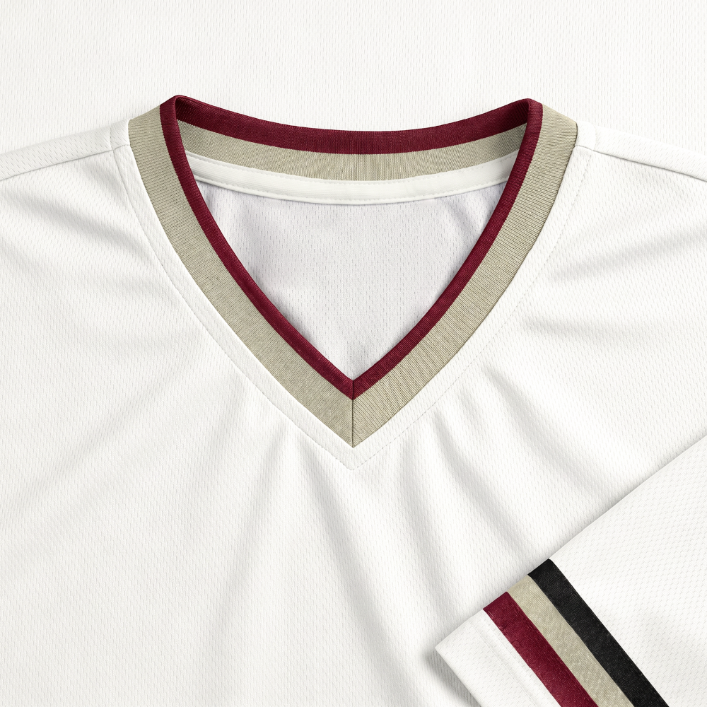 Football Style T-Shirt - Team Jesus - Offwhite/Bordeaux