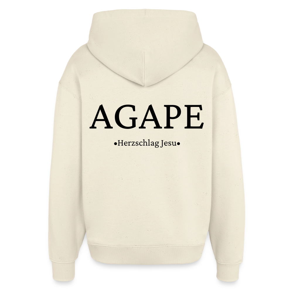 Premium Oversized Hoodie  - Agape - Natur