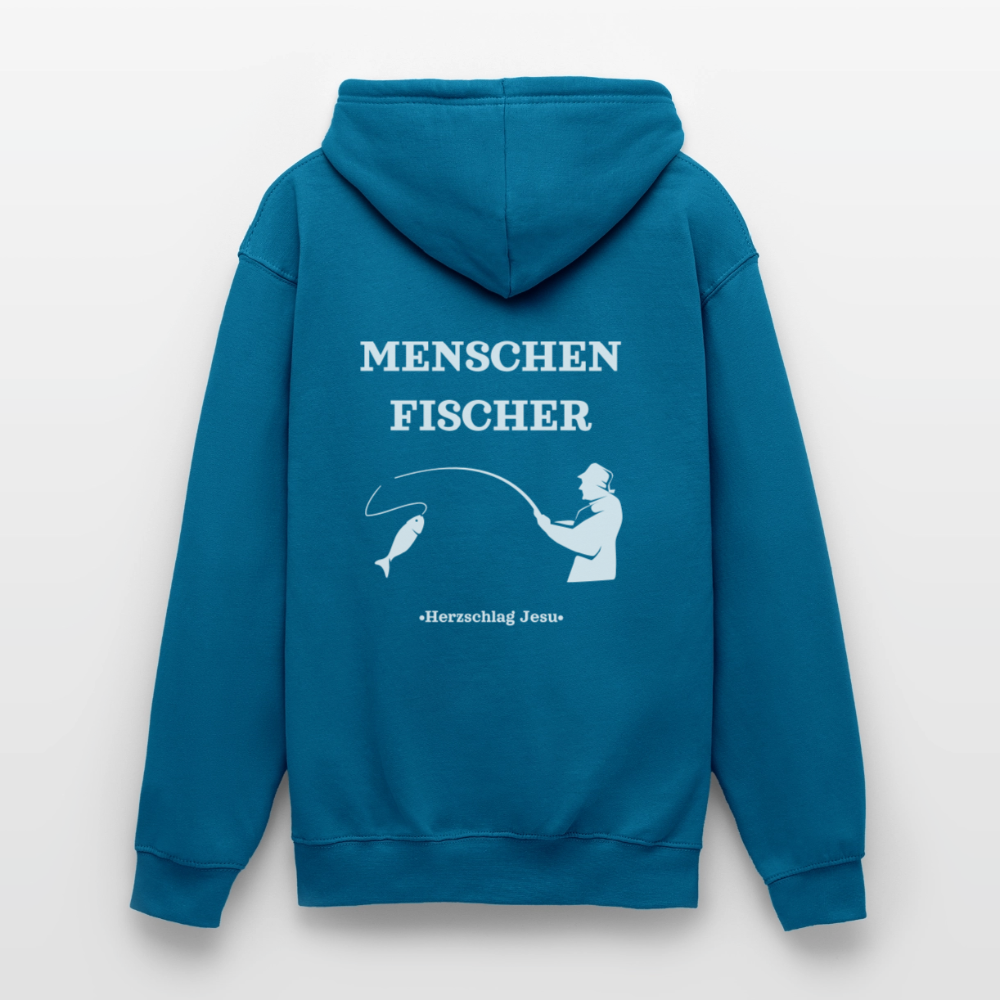 Hoodie -  Menschen Fischer - Tiefseeblau 