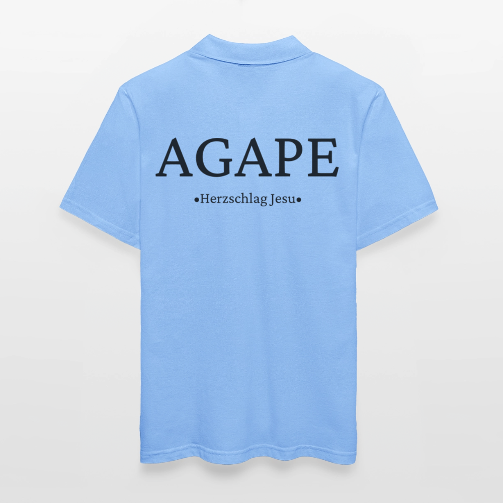 Männer Poloshirt - Agape - Himmelblau