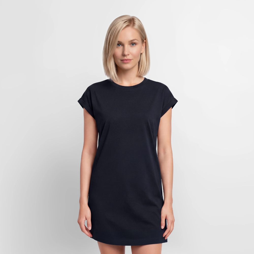 Frauen Premium Organic T-Shirt Kleid - Braut Jesu - Navy