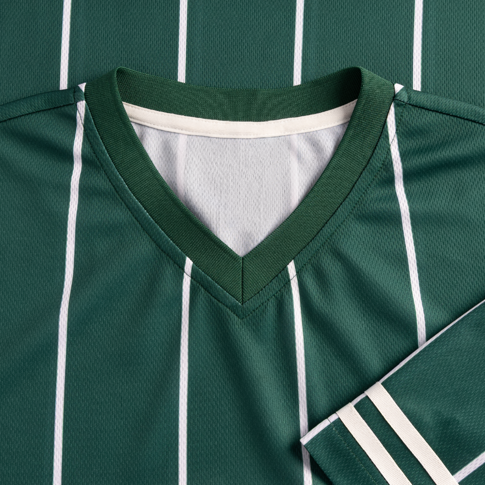 Unisex Football Style T-Shirt - Team Jesus - Dunkelgrün/Weiß