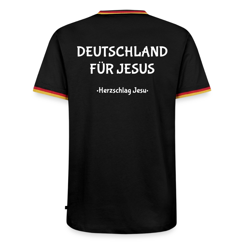 Deutschland - T-Shirt - Deutschland für Jesus - Schwarz/Dreifarbig