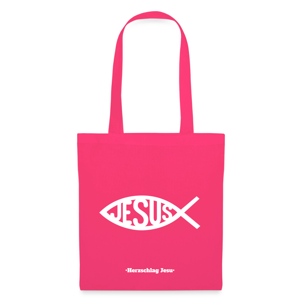 Stoffbeutel - Jesus Fisch Design - Azalea
