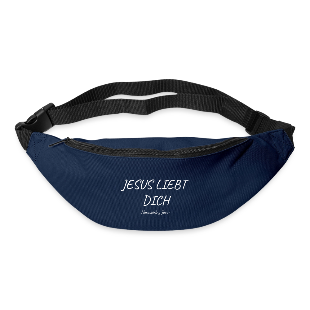 Trage/Bauchtasche - Jesus liebt dich - Navy
