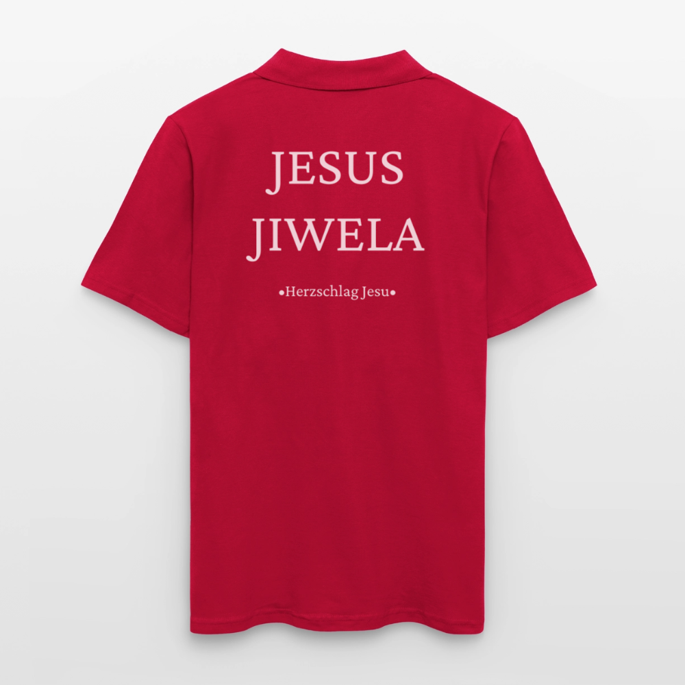 Männer Poloshirt - Jesus Jiwela - Romenes - cherry red